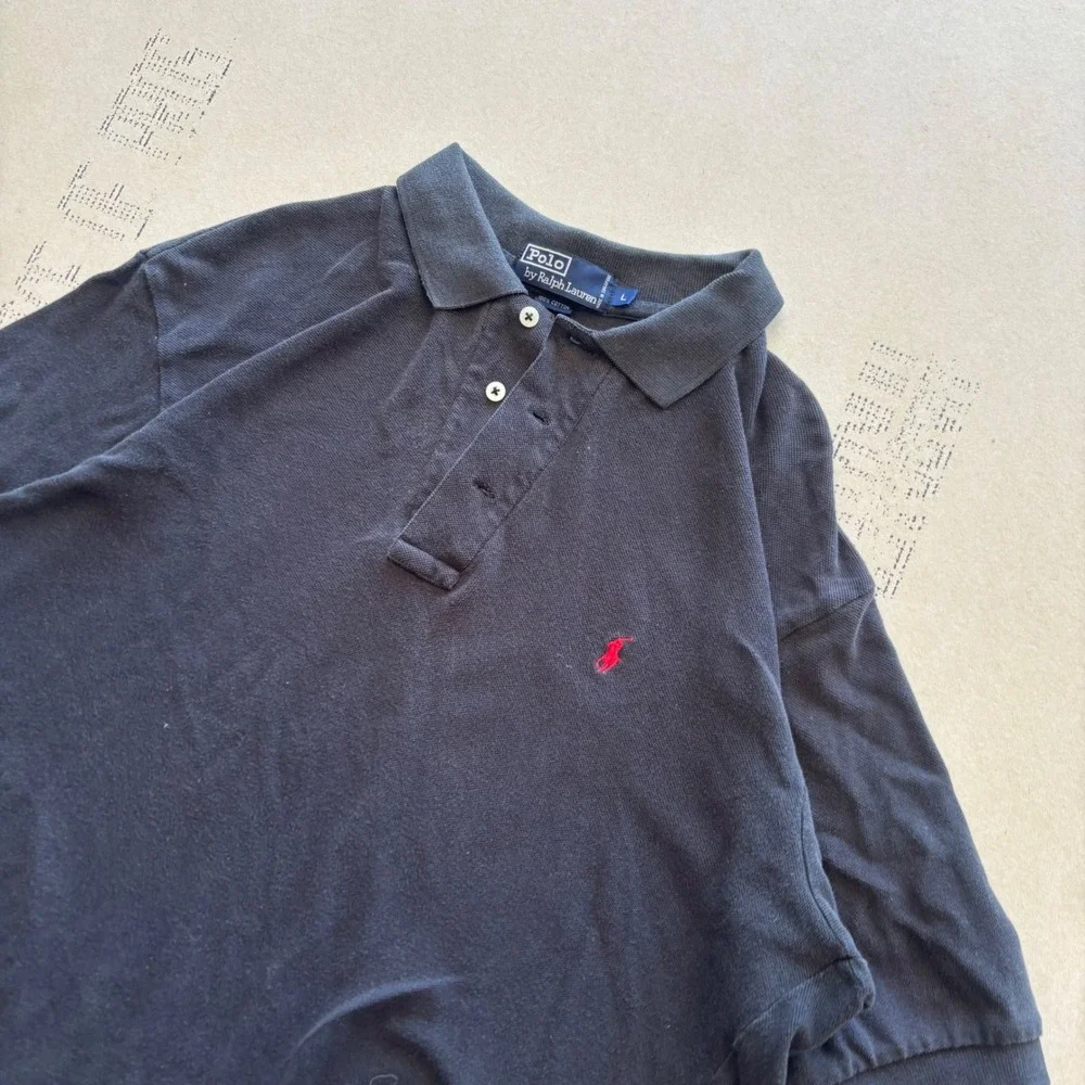 Vintage Polo Ralph Lauren Polo Shirt Navy Blue